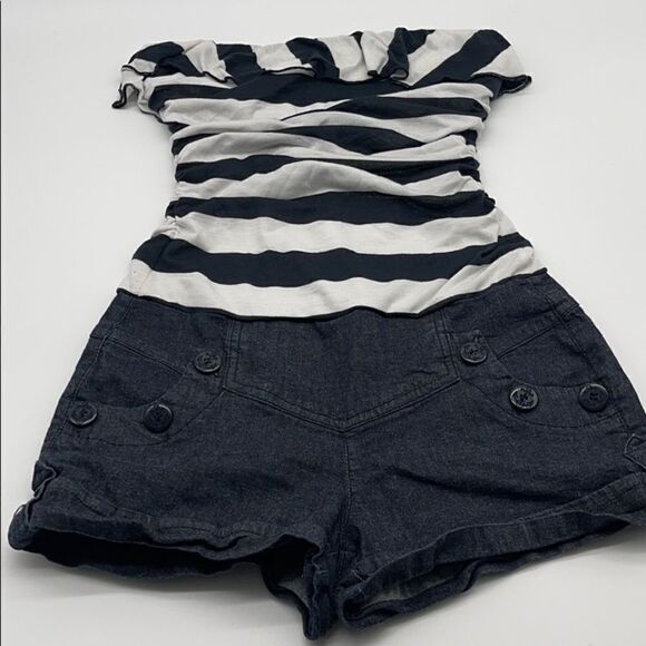 Jolt Strapless Romper Sz M - Picture 4 of 8